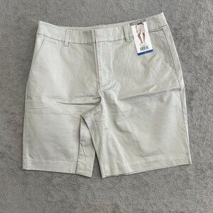 Matty M Women's Size L  Cotton Blend Bermuda Chino Shorts N0590